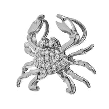 Load image into Gallery viewer, 14K Gold Diamond Crab Pendant
