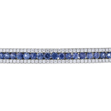 Load image into Gallery viewer, 14K Gold Sapphire and Diamond Bangle
