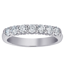 Load image into Gallery viewer, 14K White Gold Prong Set Diamond Wedding Band
