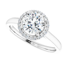 Load image into Gallery viewer, 14K Gold Round Halo Diamond Engagement Ring
