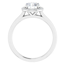 Load image into Gallery viewer, 14K Gold Round Halo Diamond Engagement Ring