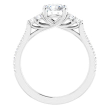 Load image into Gallery viewer, 14K Gold Round French-Set Diamond Engagement Ring
