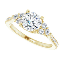 Load image into Gallery viewer, 14K Gold Round French-Set Diamond Engagement Ring
