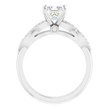 Load image into Gallery viewer, 14K Gold Princess-Cut Diamond Engagement Ring
