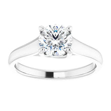 Load image into Gallery viewer, 14K Gold Round Solitaire Diamond Engagement Ring
