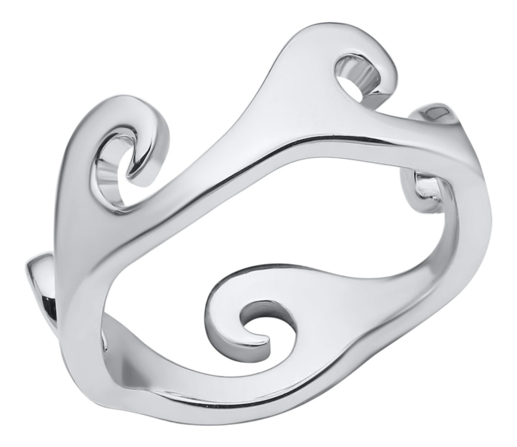 Sterling Silver Multi-Wave Ring