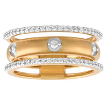 Load image into Gallery viewer, 14K Yellow Gold Diamond Pave Ring
