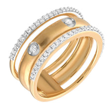 Load image into Gallery viewer, 14K Yellow Gold Diamond Pave Ring
