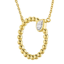 Load image into Gallery viewer, 14K Gold Diamond Circle Pendant
