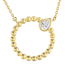 Load image into Gallery viewer, 14K Gold Diamond Circle Pendant
