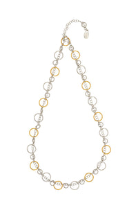Two-Tone Multi Circle Necklace