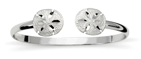 Sterling Silver Sand Dollar Bangle