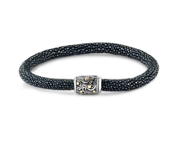 Men's Stingray silver Clasp Bracelet