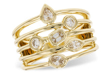 Load image into Gallery viewer, 14K Yellow Gold Diamond Bezel Ring
