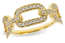 Load image into Gallery viewer, 14K Yellow Gold Diamond Link Ring
