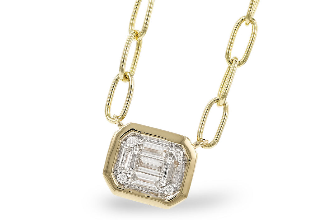 14K Gold Diamond Link Necklace