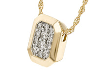 Load image into Gallery viewer, 14K Yellow Gold Bezel Diamond Pendant
