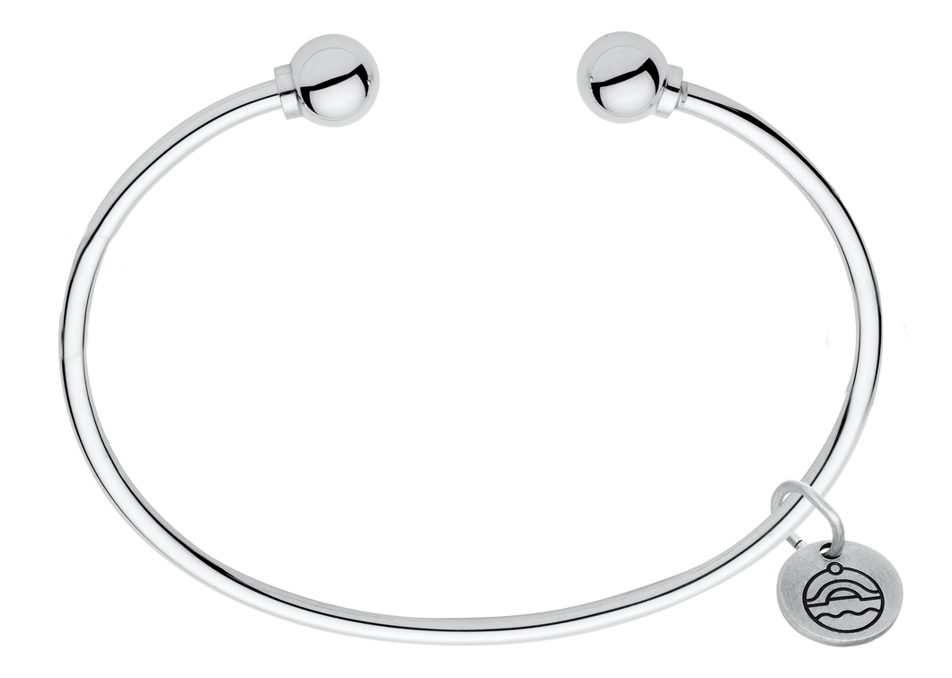 Sterling Silver Ball Bangle