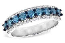 Load image into Gallery viewer, 14K Gold Blue Diamond Ring
