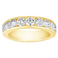 Load image into Gallery viewer, 14K Yellow Gold Channel Set Diamond Wedding Band
