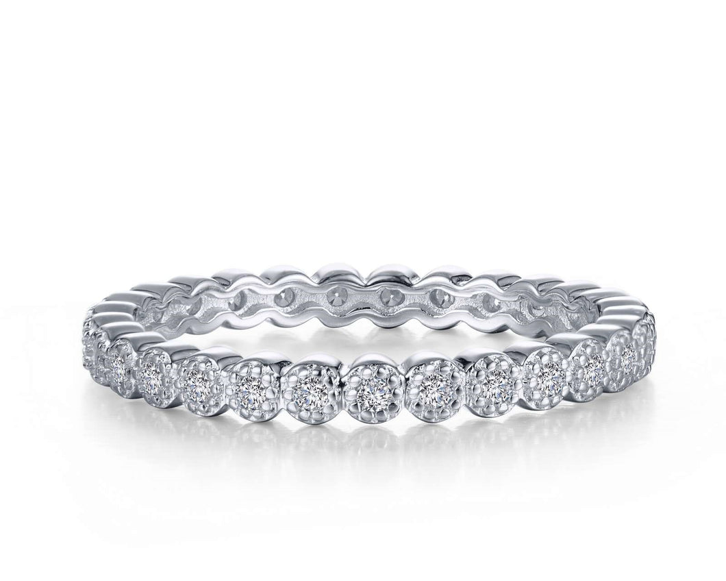 Sterling Silver Stackable Eternity Band